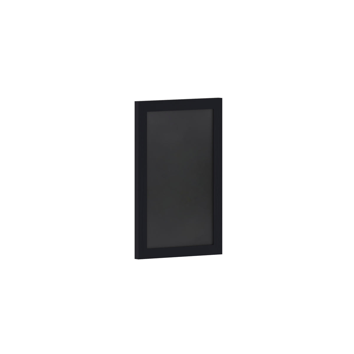 Canterbury 11" x 17" Black Wall Mount Magnetic Chalkboard Sign with Eraser, Hanging Wall Chalkboard Memo Board for Home, School, or Business