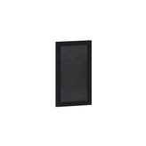 Canterbury 11" x 17" Black Wall Mount Magnetic Chalkboard Sign with Eraser, Hanging Wall Chalkboard Memo Board for Home, School, or Business