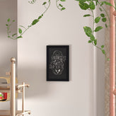 Canterbury 11" x 17" Black Wall Mount Magnetic Chalkboard Sign with Eraser, Hanging Wall Chalkboard Memo Board for Home, School, or Business