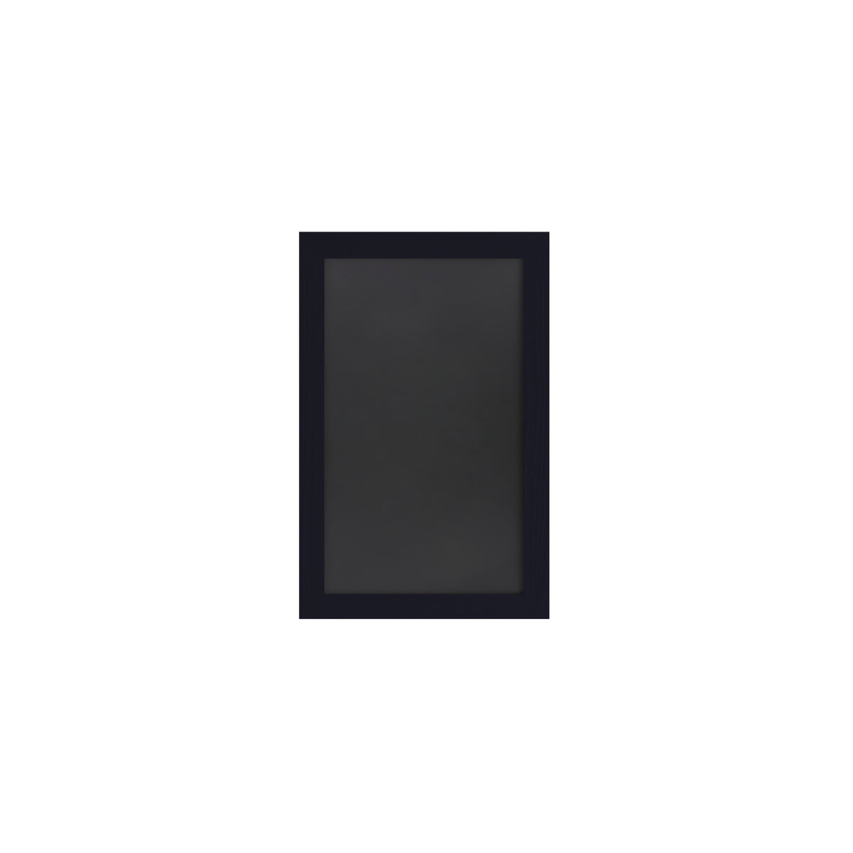 Canterbury 11" x 17" Black Wall Mount Magnetic Chalkboard Sign with Eraser, Hanging Wall Chalkboard Memo Board for Home, School, or Business