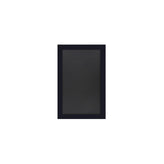 Canterbury 11" x 17" Black Wall Mount Magnetic Chalkboard Sign with Eraser, Hanging Wall Chalkboard Memo Board for Home, School, or Business