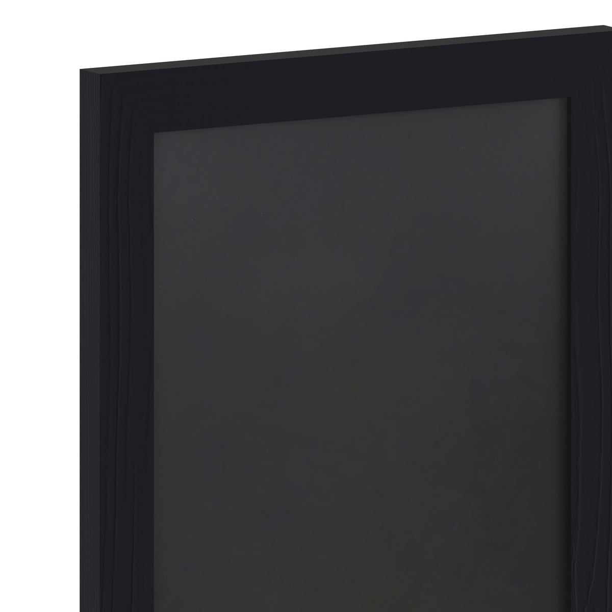Canterbury 11" x 17" Black Wall Mount Magnetic Chalkboard Sign with Eraser, Hanging Wall Chalkboard Memo Board for Home, School, or Business