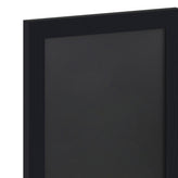 Canterbury 11" x 17" Black Wall Mount Magnetic Chalkboard Sign with Eraser, Hanging Wall Chalkboard Memo Board for Home, School, or Business