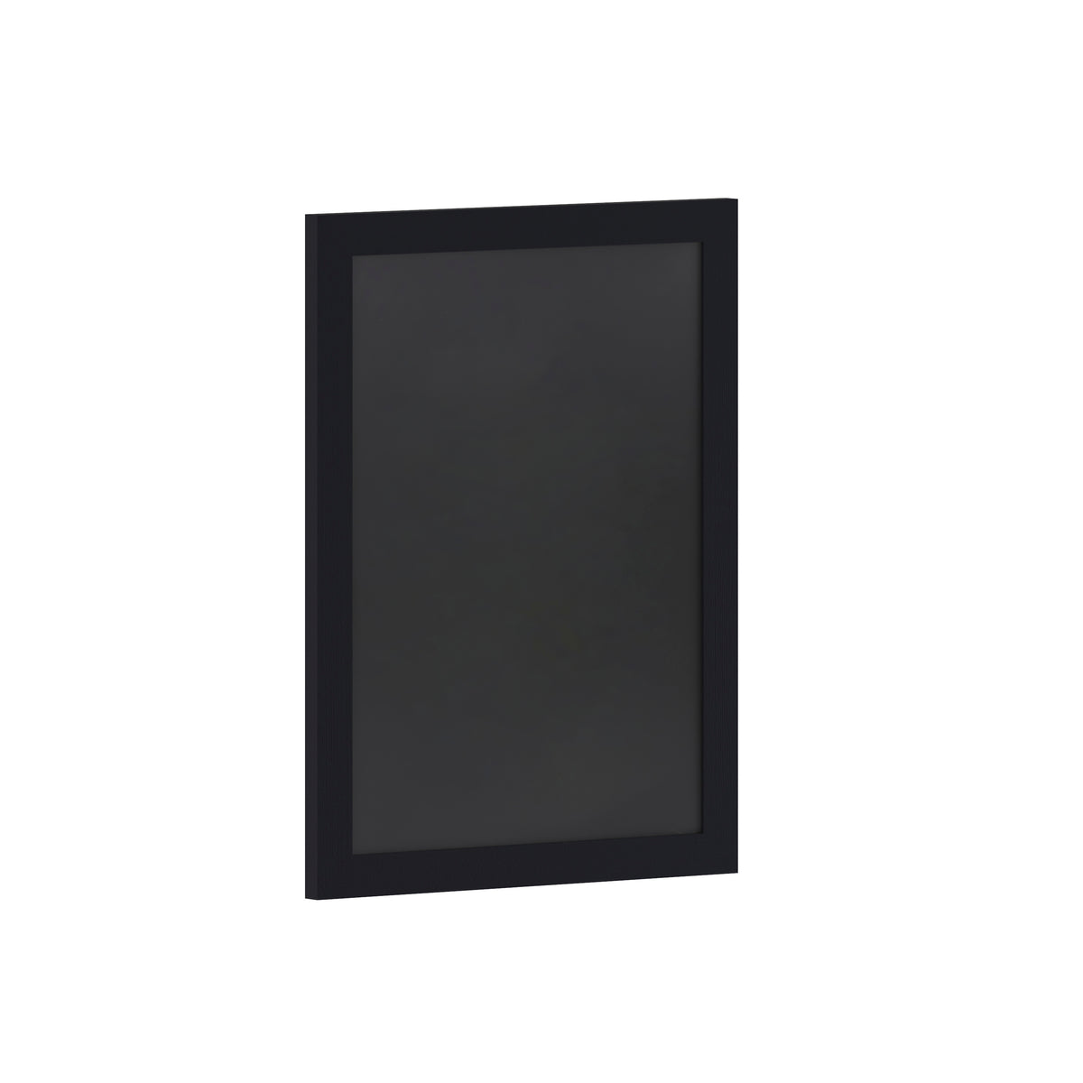 Canterbury 18" x 24" Black Wall Mount Magnetic Chalkboard Sign with Eraser, Hanging Wall Chalkboard Memo Board for Home, School, or Business