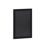 Canterbury 18" x 24" Black Wall Mount Magnetic Chalkboard Sign with Eraser, Hanging Wall Chalkboard Memo Board for Home, School, or Business