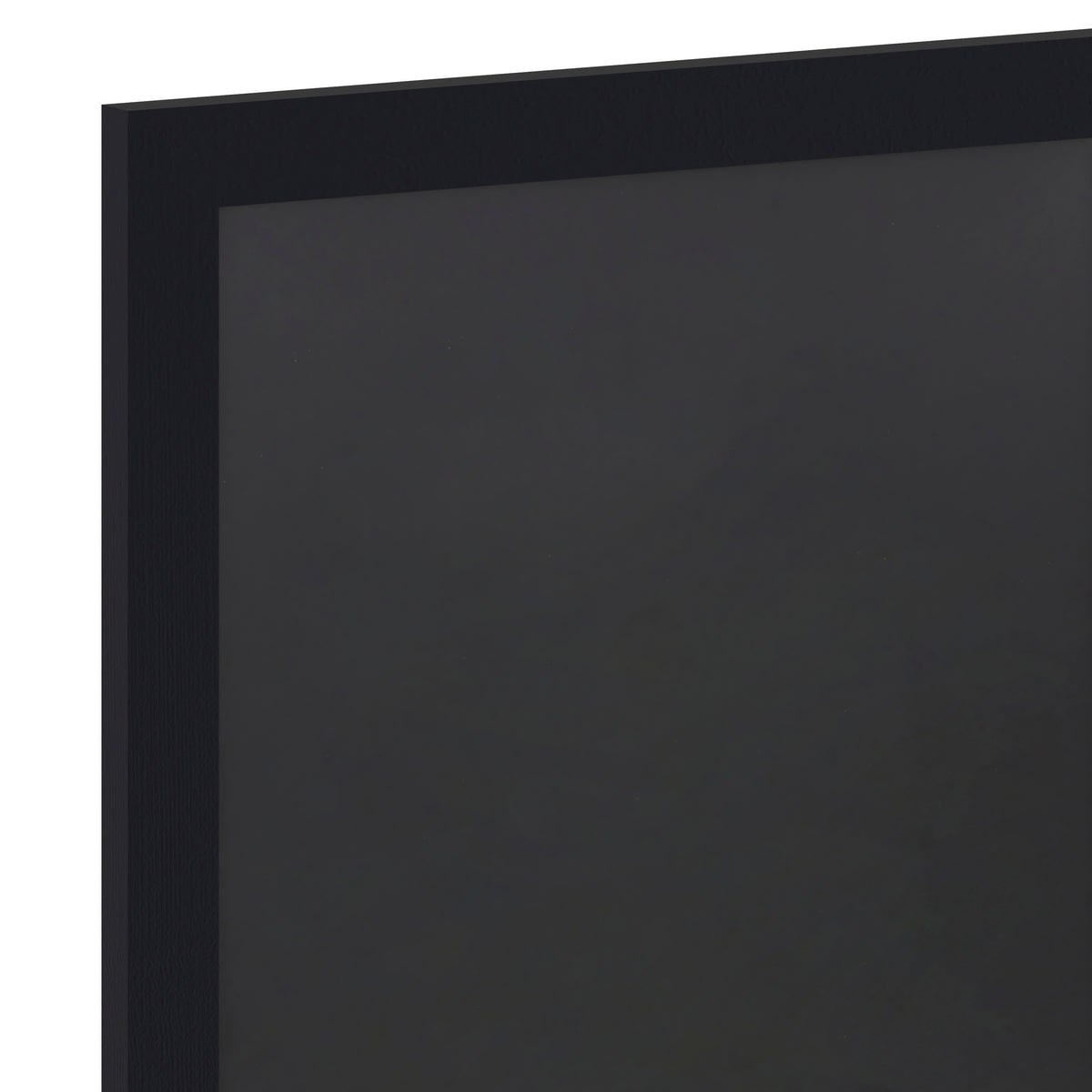 Canterbury 18" x 24" Black Wall Mount Magnetic Chalkboard Sign with Eraser, Hanging Wall Chalkboard Memo Board for Home, School, or Business