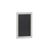 Canterbury 18" x 24" White Wall Mount Magnetic Chalkboard Sign with Eraser, Hanging Wall Chalkboard Memo Board for Home, School, or Business