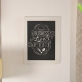 Canterbury 18" x 24" White Wall Mount Magnetic Chalkboard Sign with Eraser, Hanging Wall Chalkboard Memo Board for Home, School, or Business