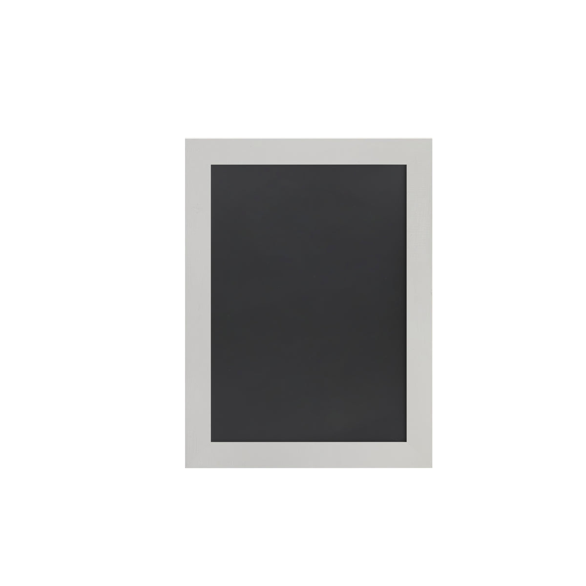 Canterbury 18" x 24" White Wall Mount Magnetic Chalkboard Sign with Eraser, Hanging Wall Chalkboard Memo Board for Home, School, or Business