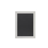 Canterbury 18" x 24" White Wall Mount Magnetic Chalkboard Sign with Eraser, Hanging Wall Chalkboard Memo Board for Home, School, or Business