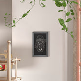 Canterbury 11" x 17" Rustic Gray Wall Mount Magnetic Chalkboard Sign with Eraser, Hanging Wall Chalkboard Memo Board for Home, School, or Business