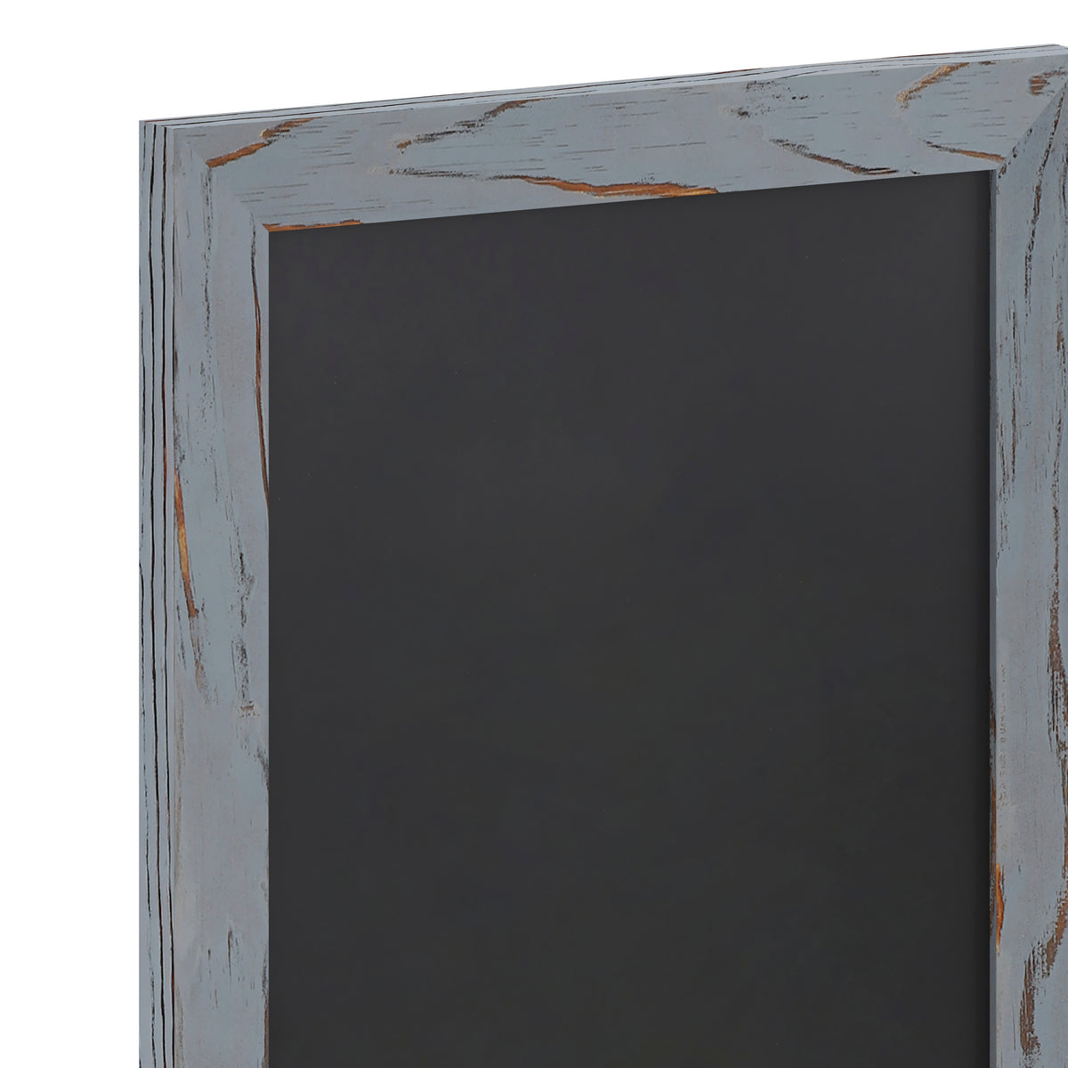 Canterbury 11" x 17" Rustic Gray Wall Mount Magnetic Chalkboard Sign with Eraser, Hanging Wall Chalkboard Memo Board for Home, School, or Business