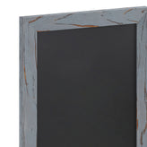 Canterbury 11" x 17" Rustic Gray Wall Mount Magnetic Chalkboard Sign with Eraser, Hanging Wall Chalkboard Memo Board for Home, School, or Business
