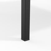 HERCULES Commercial Armless Stackable Side Chair with Black Mesh Seat and Powder Coated Black Steel Frame