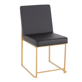 High Back Fuji Dining Chair - Set of 2