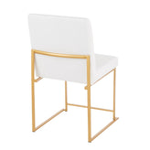 High Back Fuji Dining Chair - Set of 2