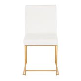 High Back Fuji Dining Chair - Set of 2