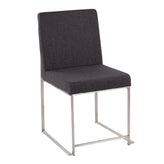 High Back Fuji Dining Chair - Set of 2