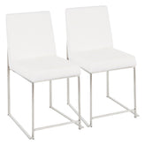 High Back Fuji Dining Chair - Set of 2