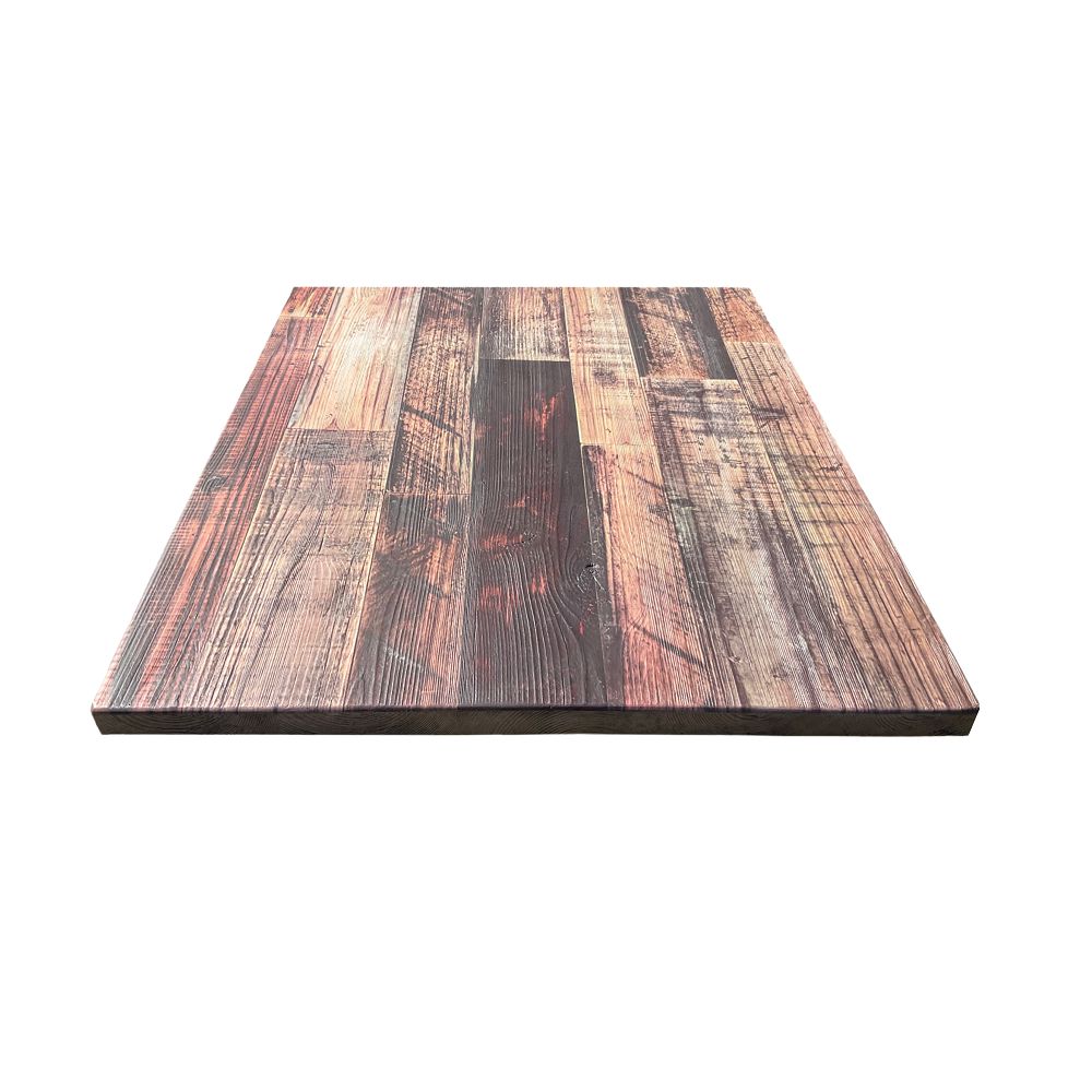 Rustic Wood Look Outdoor Resin Table Tops