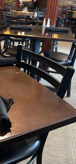 Copper Vein Pattern Powder Coated MDF Outdoor Table Tops
