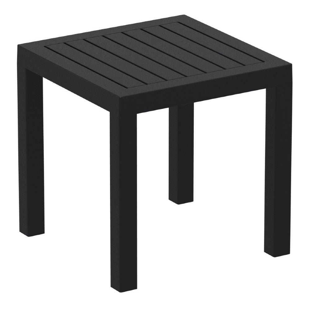 Ocean Outdoor Square Resin 17.7"H Side Table