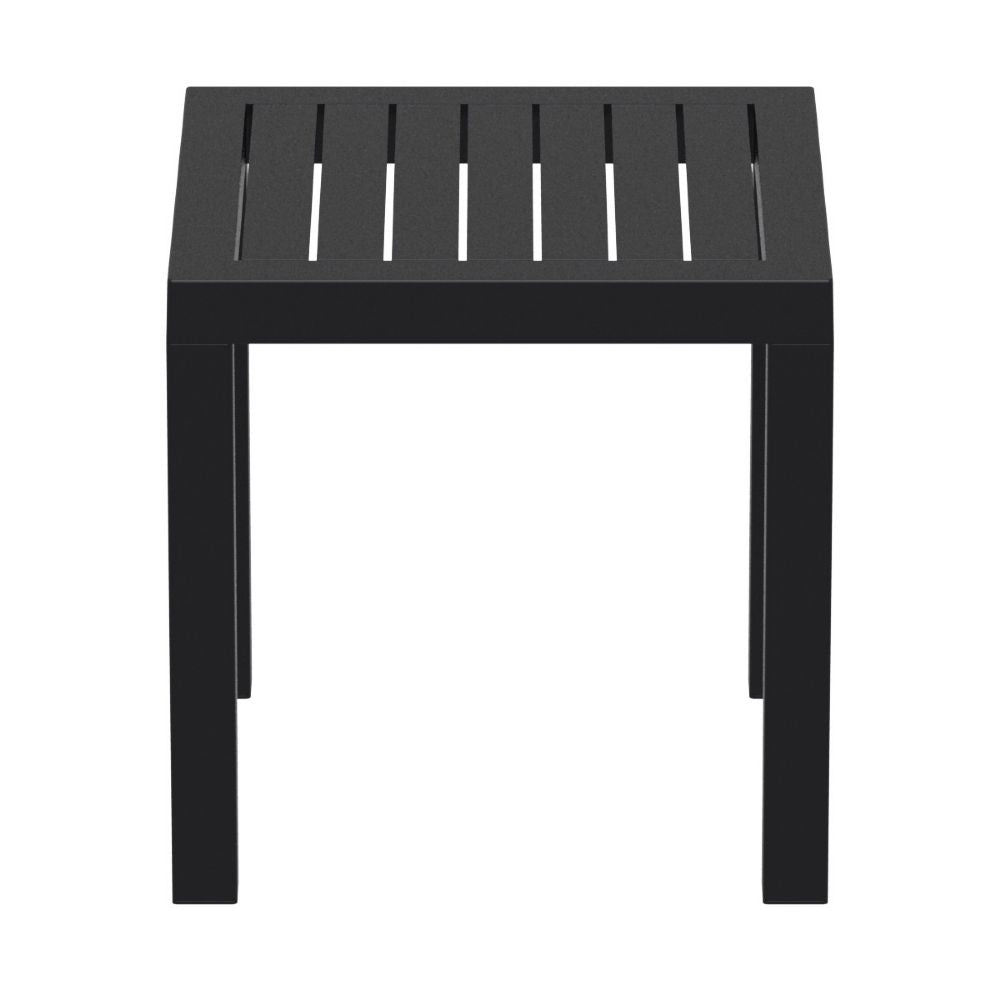 Ocean Outdoor Square Resin 17.7"H Side Table