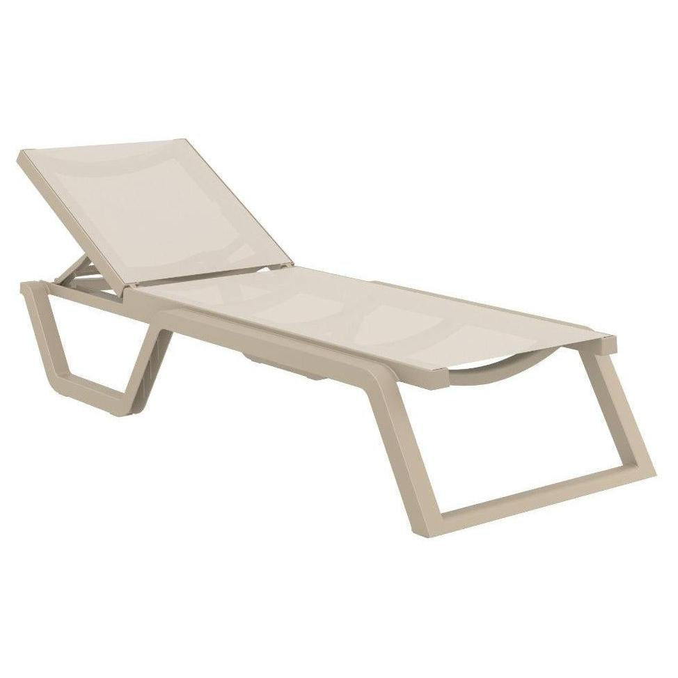 Rio Resort-Style Stackable Sling Chaise Lounge – Lightweight, Adjustable Back