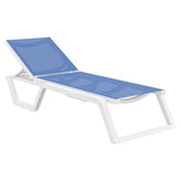 Rio Resort-Style Stackable Sling Chaise Lounge – Lightweight, Adjustable Back