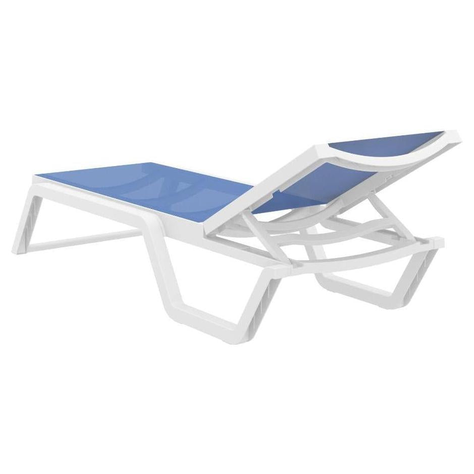 Rio Resort-Style Stackable Sling Chaise Lounge – Lightweight, Adjustable Back