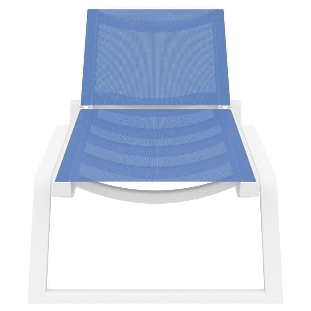 Rio Resort-Style Stackable Sling Chaise Lounge – Lightweight, Adjustable Back