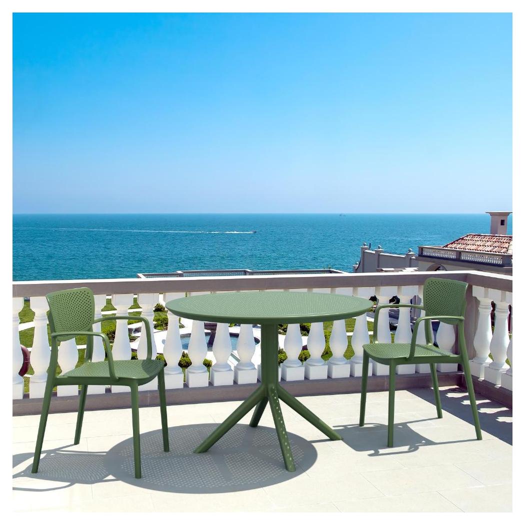 Sky 42" Round Dining Height Outdoor Table