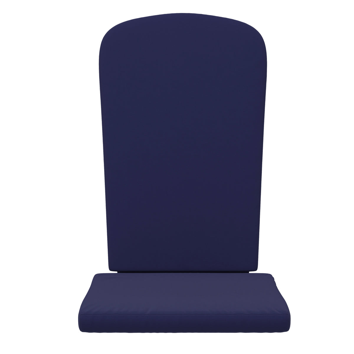 Charlestown Set of 2 All Weather Indoor/Outdoor High Back Adirondack Chair Cushions, Patio Furniture Replacement Cushions - Blue
