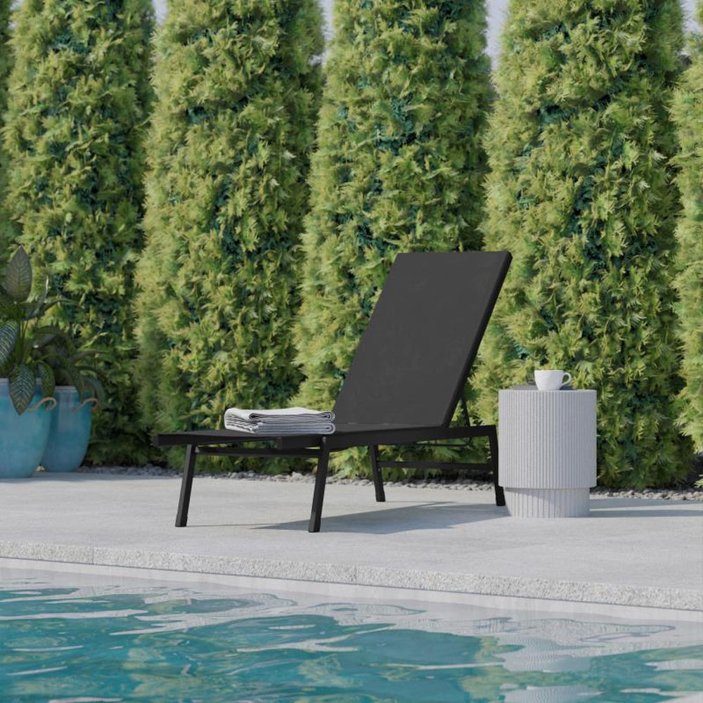 Brazos Adjustable Outdoor Chaise Lounge Chair