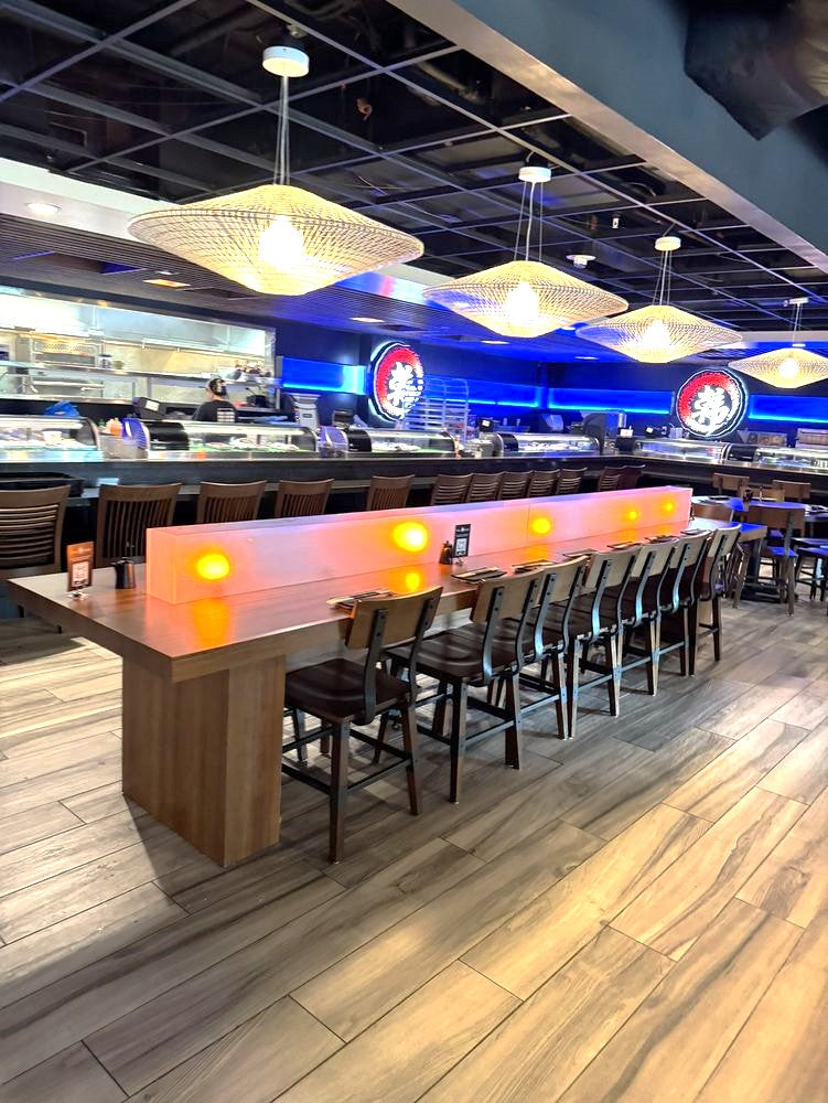 Light Walnut Metal Frame with Beechwood Seat and Back