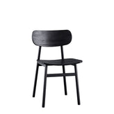 Ojai Wood Seat Side Chair with Metal Frame