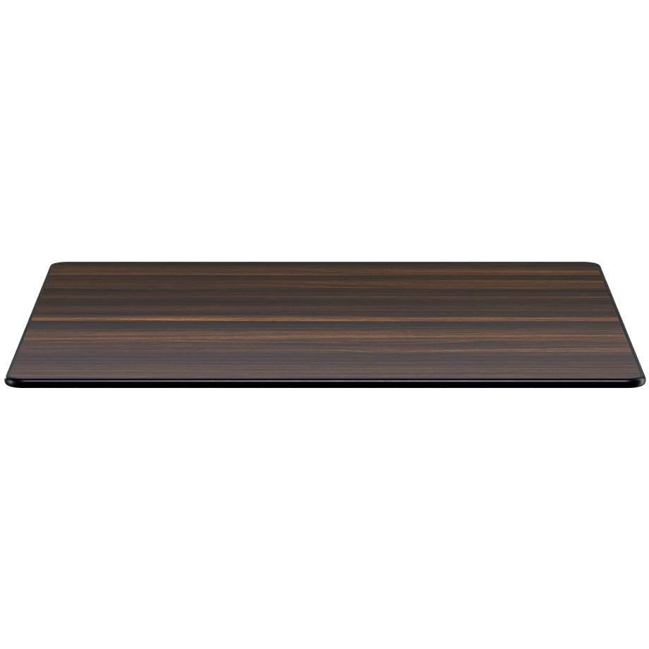 Dark Walnut Heavy Duty Outdoor Resin Table Top with Phenolic Edge19e806c6b6733ef47d
