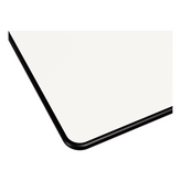 White Outdoor Resin Table Top with Phenolic Edge19e806f2d14645c20a