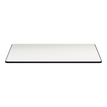 White Outdoor Resin Table Top with Phenolic Edge19e806f2d14584e542