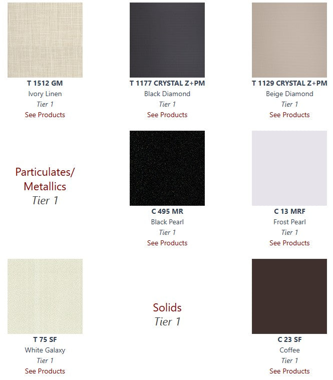 Retro Rippled T-Mold Edge Laminate Table Tops