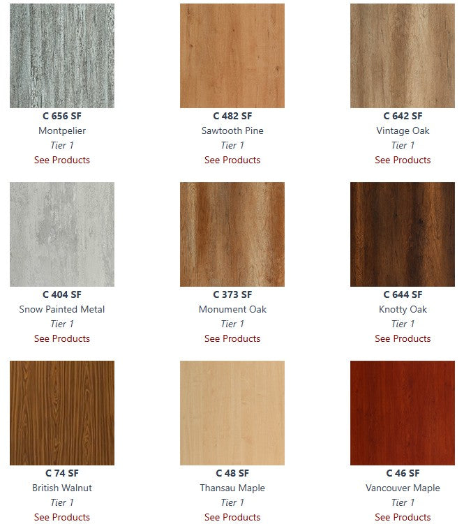 Retro Rippled T-Mold Edge Laminate Table Tops