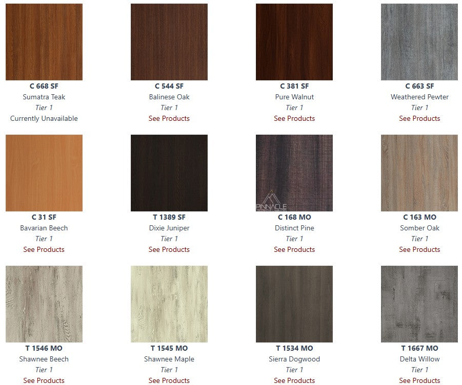 Retro Rippled T-Mold Edge Laminate Table Tops