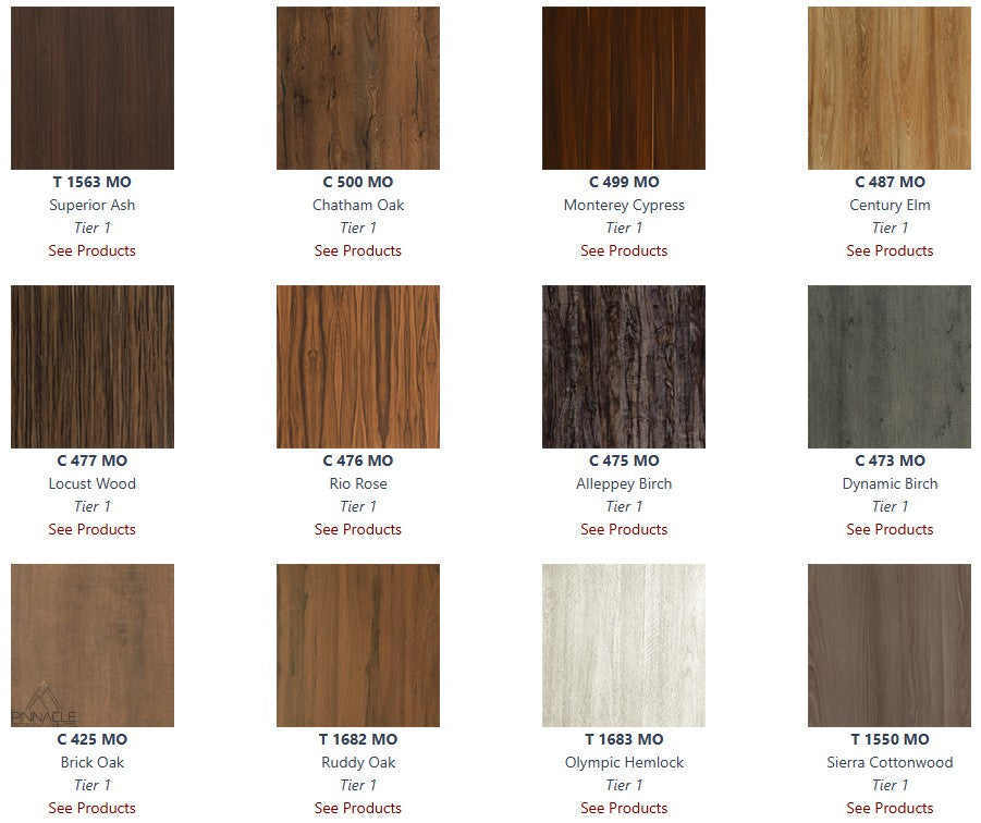 Retro Rippled T-Mold Edge Laminate Table Tops