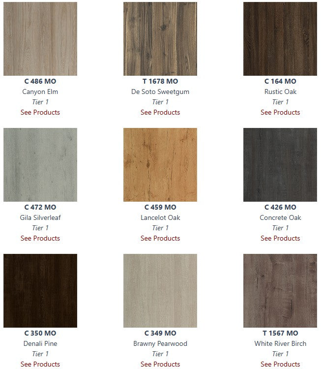 Retro Rippled T-Mold Edge Laminate Table Tops