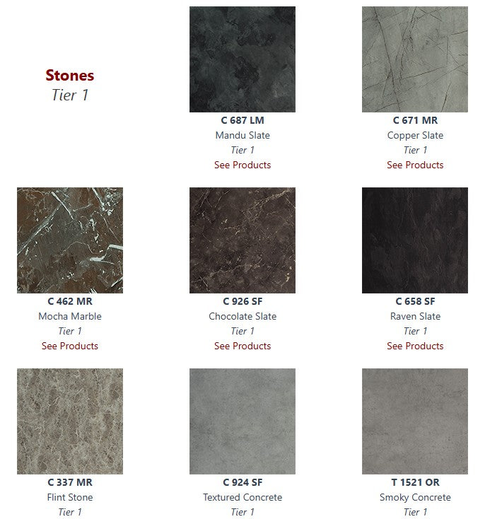 2 Inch PVC Edge Premium Table Tops