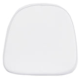 August Kids Soft White Fabric Chiavari Chair Cushion