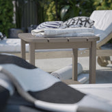 Newport HDPE 2-Tier Adirondack Side Table - All-Weather - Indoor/Outdoor Brown