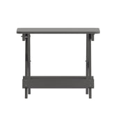 Halifax Outdoor Folding Side Table, Portable All-Weather HDPE Adirondack Side Table in Gray