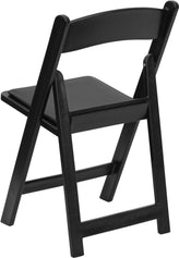 Hercules Folding Chair - Black Resin - 2 Pack 800LB Weight Capacity Comfortable Event Chair - Light Weight Folding Chair