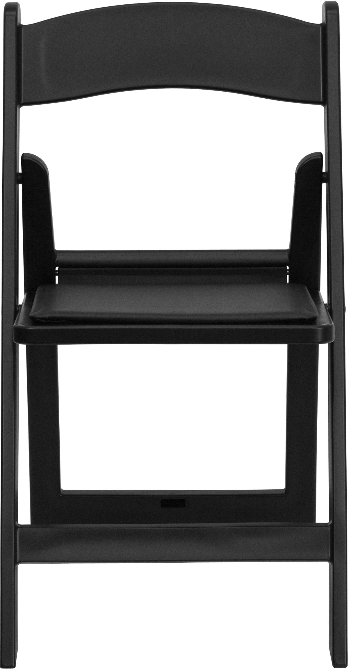 Hercules Folding Chair - Black Resin - 2 Pack 800LB Weight Capacity Comfortable Event Chair - Light Weight Folding Chair